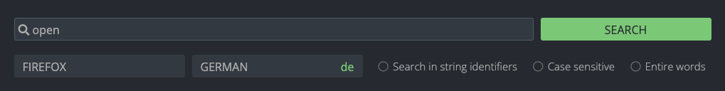 Search Options